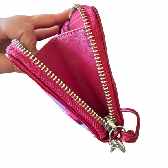 Coach Y2K Poppy Kaleidoscope Print Accordion Zip Wristlet Wallet - Picture 10 of 10